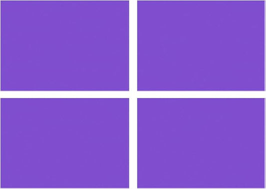 DMiotech 4Pcs Correction Gel Light Filter Overlay Transparent Plastic PVC Sheets Matte Purple for Photo，Film,Video