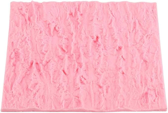 Rectangle Cake Tree Bark Texture Design Silicone Icicle Lace Bread Baking Non Stick Fondant Impression Mat Desserts DIY Baking Tool for Cakes Decorating Wedding Celebrations