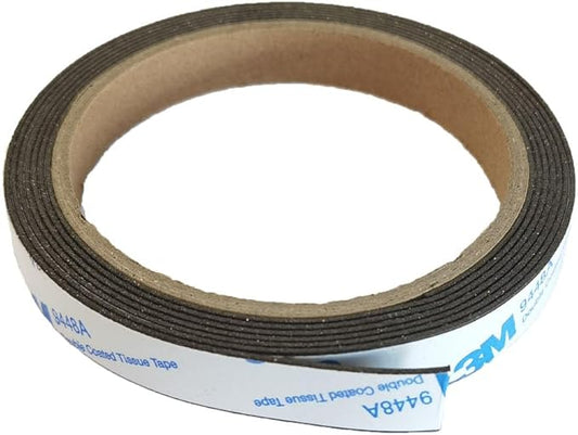 1/2 Inch Neodymium Flexible Magnet Strip, Magnetic Rubber Tape with 3M Self-Adhesive (84 Inches),Magnetic Tape Strips Roll with 3M Adhesive Backing, Flexible Sticky Magnet Tape