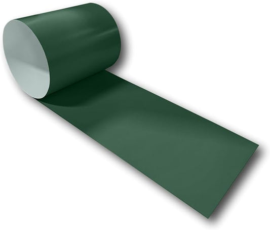 Eagle 1-24 Gauge KYNAR 500 Sheet Metal Flashing Rolls-10 FT Long-Heavy Duty-Commercial Grade-Roofing Flashing, Fascia Cover, Coping Cap-Multiple Sizes (6" x 10 FT, Classic Green)