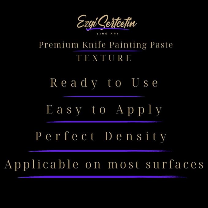 Premium Palette Knife Painting Paste|Texture Paste|Authentic Bright Colors|Ready to Use|Easy to Apply| 6oz (Platinum Silver)