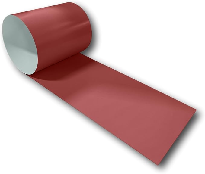 Eagle 1-24 Gauge KYNAR 500 Sheet Metal Flashing Rolls-10 FT Long-Heavy Duty-Commercial Grade-Roofing Flashing, Fascia Cover, Coping Cap-Multiple Sizes (6" x 10 FT, Terra Cotta)