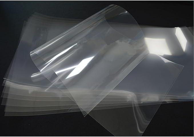 8 Sheets 7.5 mil Acetate Mylar Sheet 12 x 24 inch Transparent PET Blank Stencil Sheet for Cricut, Silhouette, Craft Template Material