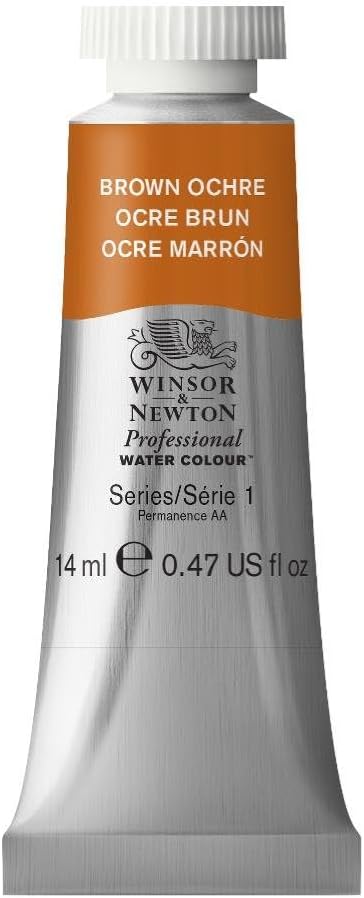 Winsor & Newton Professional Water Colour Paint, 0.47-oz Tube, Brown Ochre