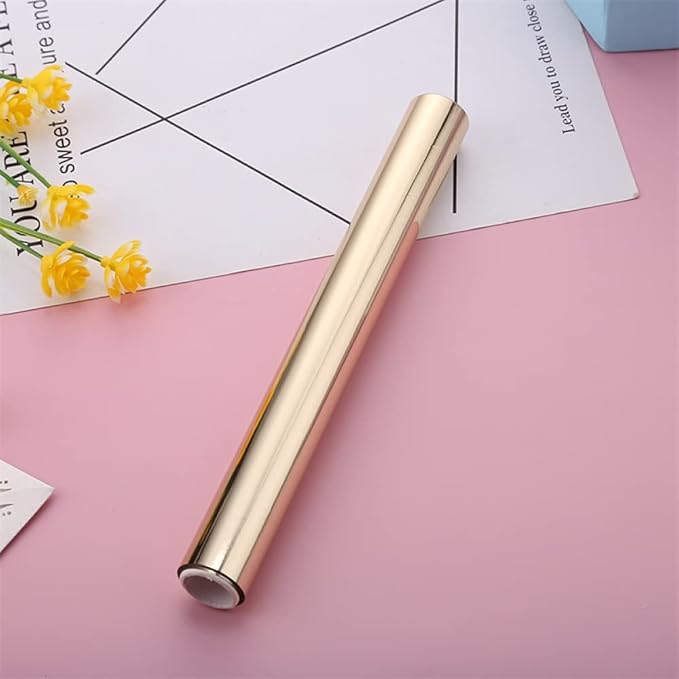 Transfer Foil Paper Bundle for Foil Quill/Heat Foil Pen/Hot Foil Stamping Machine,7.6inchx16.4ft Heat Transfer Foil Roll,5 Assorted Colors Hot Foil Roll Transfer Foil Roll for Craft Card Making