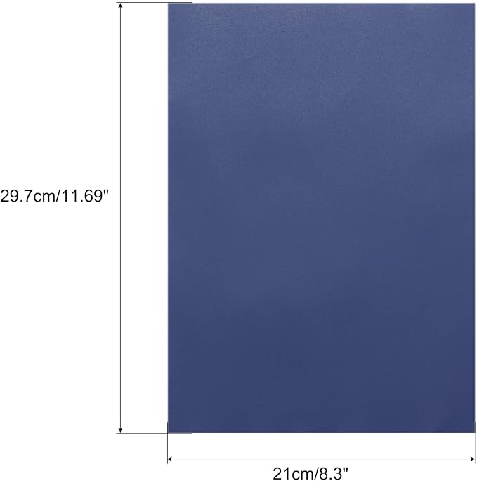 MECCANIXITY Colored Vellum Paper, 20 Sheet Deep Blue Transparency 11.7 x 8.2 Printable Vellum Paper, Translucent Vellum Sheets for Printing Wedding Invitations, Ink Jet Laser Printer