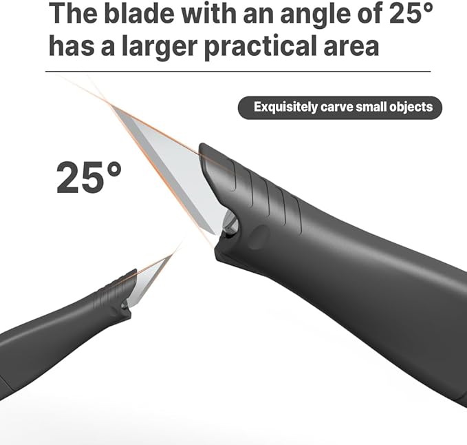 5 PCS Exacto Knife,Hidden Blade Design at The End,Comes with 5 Spare High Qualiry Carbon Steel Exacto Knife Blades. Craft Knife for Crafting, Arts,Modeling,Scrapbooking,Stencil,DIY Projects.5 Color