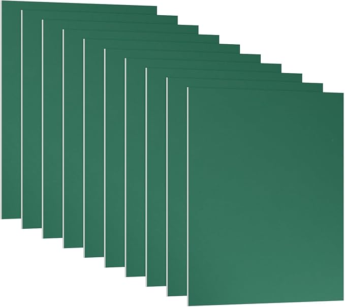 PATIKIL 3.3x2.1x1/32inch Anodized Aluminum Sheet, 10Pcs Metal Rectangle Aluminum Plate 0.8mm Thick Engraving Blanks for Laser Engraving DIY Decorative Crafting Home Decoration, Green