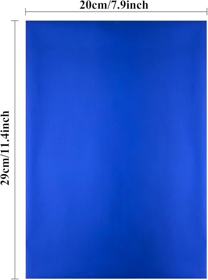 Briartw 20x29cm Hot Foil Paper 50 Sheets Pack Toner Reactive Foil Hot Stamping Foil Paper by Laser Printer and Laminator for Scrapbooking Craft Cardmaking DIY Album (Royal Blue, 50 Sheets)
