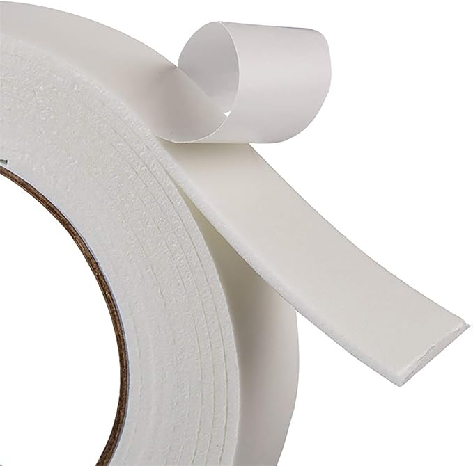 Double Sided Foam Tape 2.36In x 33FT 2 Pack, Mounting Tape Heavy Duty, Strong Adhesive Weatherproof Seal Strips for DIY Craft Picture Poster, Car & Gap Filling Mountings, Home Office Decor (White)
