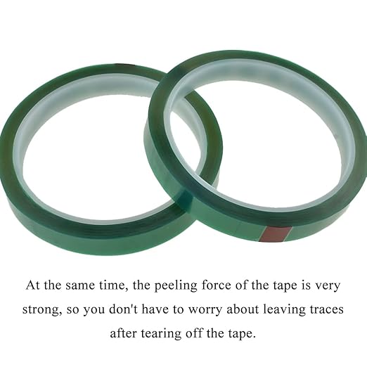 HAHIYO Clear Green 0.5Inch (217Feet/72Yard Total) 2Rolls Floral Tape Waterproof Florist Tape Flower Wrap Adhesive Waterproof Decorative Tape for Bouquet Stem Wrapping Flower Arranging Floral Craft