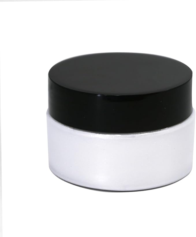 Shimmer Metallic Acrylic Paint Metallic Chalk Paste 1.7oz/50ml, Ideal for Wood/T-Shirts/Glass/Stone, DIY Crafts Projects Glitter Pearlescent Golden Pigment Suitable for Beginners Artists (Pearlescent White)