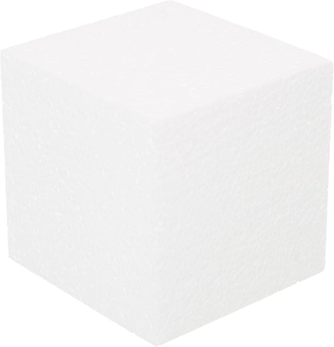 Crafare 3x3x3 Inch 24Pack Craft Foam Square Polystyrene Square Cubes for Arts Projects Sculptures Floral Arrangements Modeling and Centerpieces