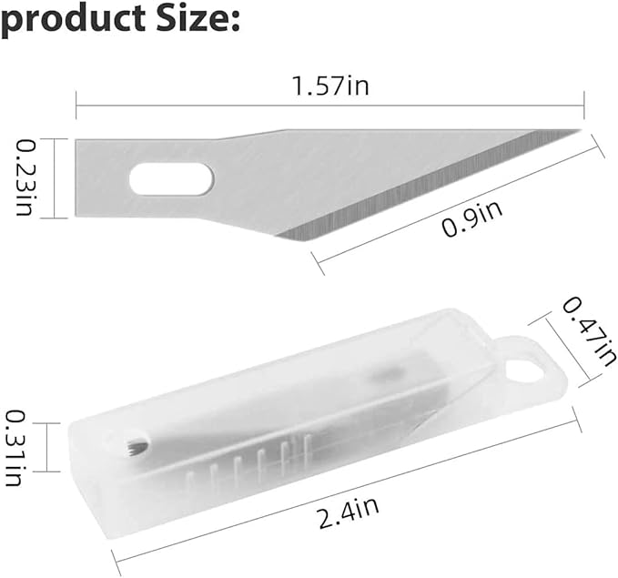 DIYSELF 23 Pack Exacto Knife Craft Knife Precision Carving Hobby Knife Kit, 20 Spare Art Knife Blades for Art, Scrapbooking, Stencil