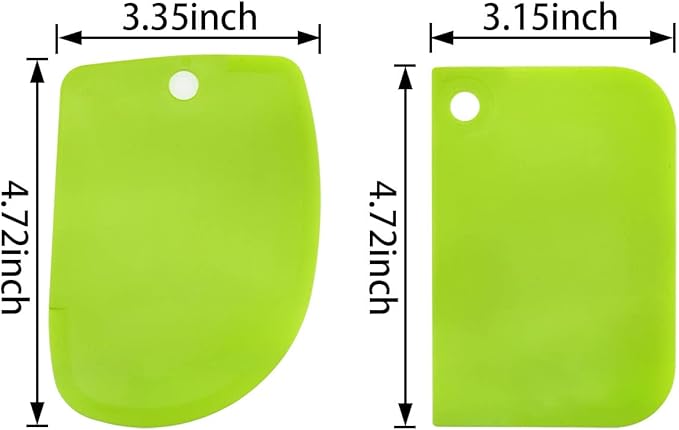 Lovelysp 6 pieces of plastic Clay Scraper, Carving soft clay engraving knife, Clay Scraper,Industrial clay scraper, Engraving tool, Pottery tool(Green)-1 set.