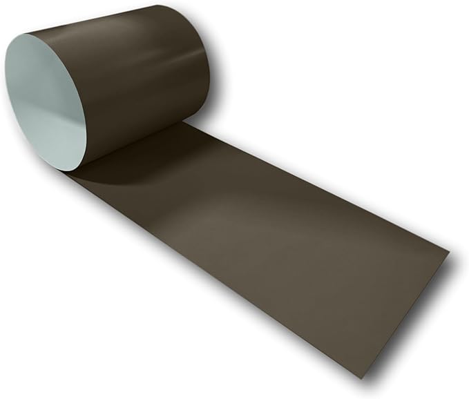 Eagle 1:24 Gauge KYNAR 500 Sheet Metal Flashing Rolls-10 FT Long-Heavy Duty Pre-Finished Rolls-Commercial Grade-Roofing Flashing, Fascia Cover, Coping Cap-Multiple Sizes (36" x 10 FT, Burnished Slate)