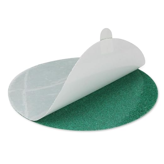 BHA 5” Green Film PSA Self Adhesive Sanding Discs - 50 Pack - Wet/Dry, Sticky Back, Premium Aluminum Oxide for Long-Lasting, Low-Dust & Load Resistant Sanding and Surface Finishing - 180 Grits
