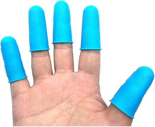 3Pcs Silicone Finger Protector for Hot Glue Gun for Hot Glue, Rosin Wax, Resin, Adhesives, Scrapbooks, Sewing Art Glues and Pastes Craft Supplies