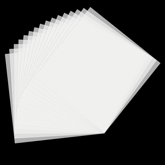16 Pack 7.5mil Mylar Sheet, 12 X 12 Inch Translucent Blank Stencil Paper for Cricut Crafts Laser Cutting, Stencil Sheets Used for Making Letter Stencils, Flower Stencils, Star Wall Stencil