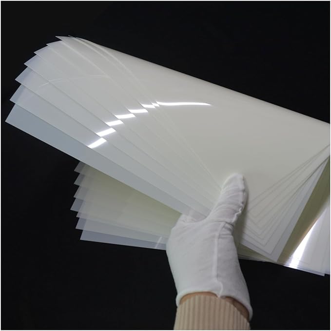Translucent Blank Mylar Stencil Sheet for Cutting,8 Pack 12" x 24" 10mil/0.25mm Thick .Cutting Machines. Gift, Acetate Template Material,Craft Plastic Sheets