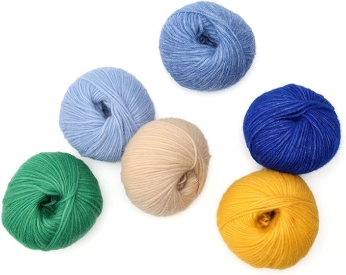 Pullu - Baby Alpaca Merino Wool Yarn Set of 3 Skeins (150 Grams) Worsted Weight - Sourced Directly from Peru - Heavenly Soft and Perfect for Knitting and Crocheting (Golden Yellow)