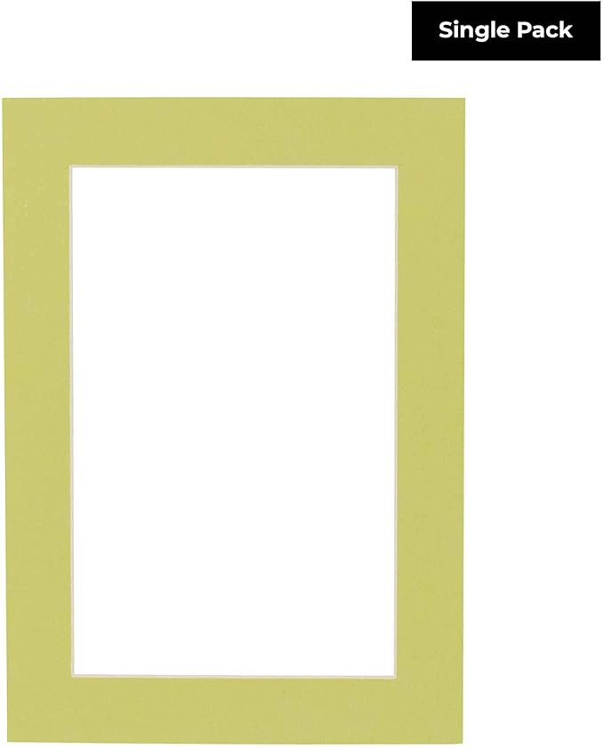 11x14 Mat for 8.5x11 Photo - Precut Pistachio Green Picture Matboard for Frames Measuring 11 x 14 Inches - Bevel Cut Matte to Display Art Measuring 8.5 x 11 Inches - Acid Free ONE MAT
