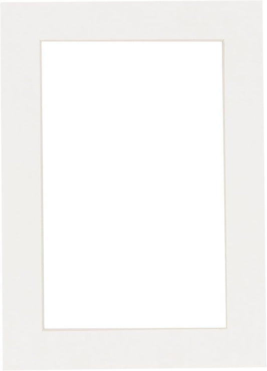 5.5x8.5 Mat for 8.5x11 Frame - Precut Mat Board Acid-Free Show Kit with Backing Board, and Clear Bags Textured White 5.5x8.5 Photo Matte For a 8.5x11 Picture Frame Matboard for Framing, Pack of 1 Mat