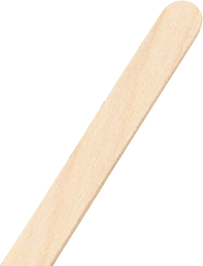 3000 Pieces Wood Craft Sticks, 4.5 Inch, Natural Color, Ice Cream Wooden Sticks for DIY Crafts, Waxing, and Art Projects