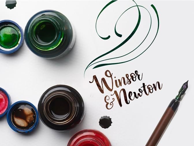 Winsor & Newton 1110702 Calligraphy Ink 30ml Bottle-White