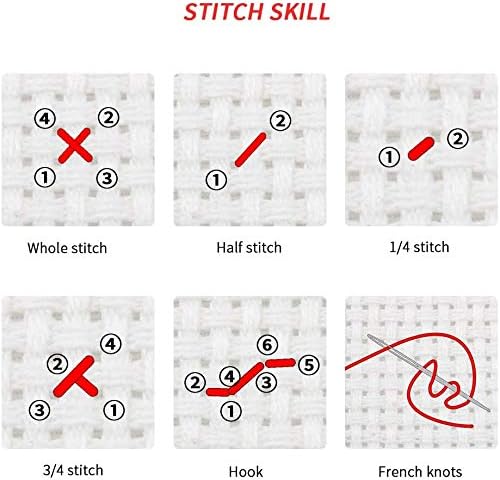 Funchey Stamped Cross Stitch Kits, DIY Cross Stitch Pattern for Adults Beginners Needlepoint Kits Embroidery Kit Arts and Crafts 11CT-Strolling on a Rainy Night 18x18 inch