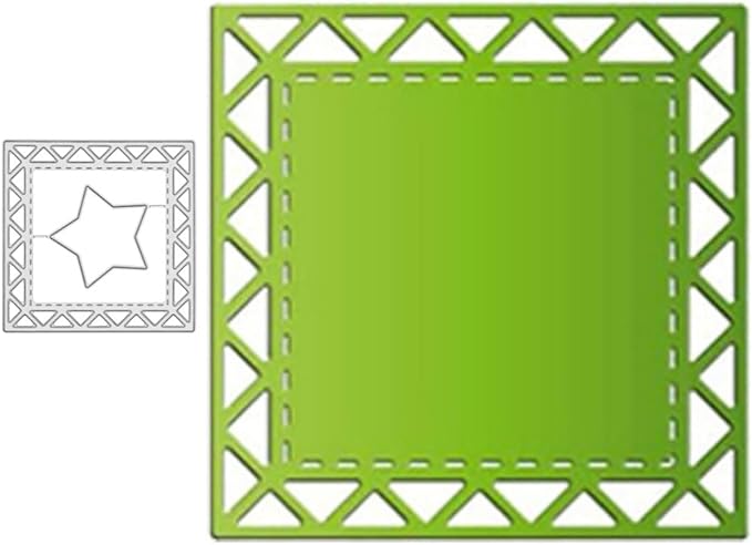 Cutting Dies Metal Stencils Scrapbooking Tools DIY Embossing Template for Paper Card Making Album Arts Crafts Supplies (Star Frame-6.9x6.9cm)