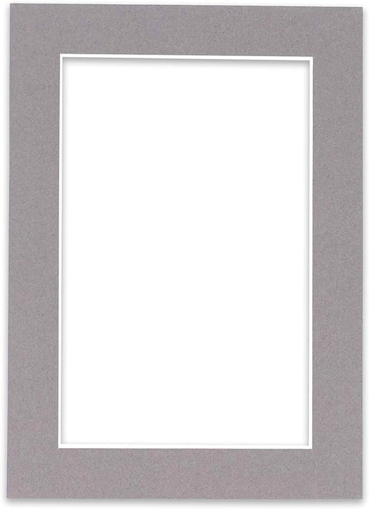 5x7 Mat for 8.5x11 Frame - Precut Mat Board Acid-Free Charcoal 5x7 Photo Matte Made to Fit a 8.5x11 Picture Frame, Premium Matboard for Family Photos, Show Kits, Art, Picture Framing, Pack of 1 Mat