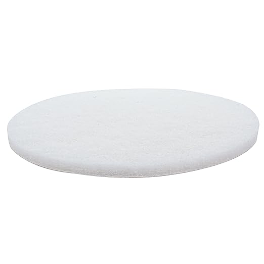 White Buffing and Polishing Pad with Hook and Loop Back | Apply Hard Wax Oils and Stain (20, 3 inch)