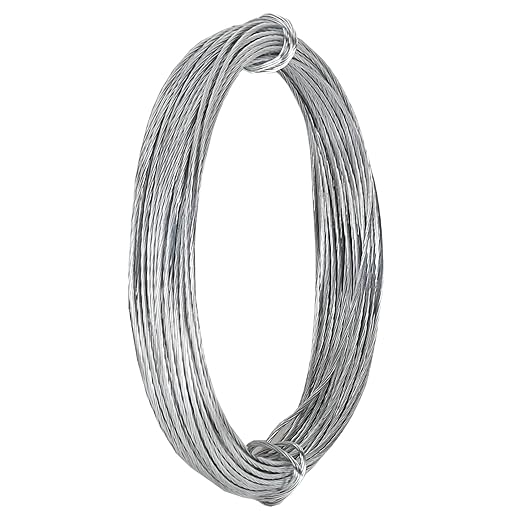 32.8 Feet/10m Stainless Steel Picture Hanging Wire, Heavy Duty Metal Wire for Photo Artwork and Picture Hanging (0.7mm/0.03in)