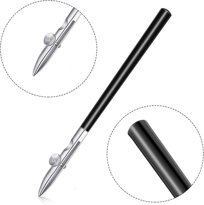 Zonon 6 Pieces Art Ruling Pen 3 Sizes Masking Fluid Pen and 50 x 35 x 5 mm Glue Residue Eraser, Ruling Ink Set for Watercolor Drawing Mounting Art Artists Supplies, No ink(Black)