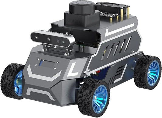 Yahboom for Jetson Orin Nano 8GB Super Ackerman Chassis, ROS2 AI Coding Robot with Large AI Model, SLAM Mapping and Autonomous Driving (Ultimate with Orin Nano 8GB)