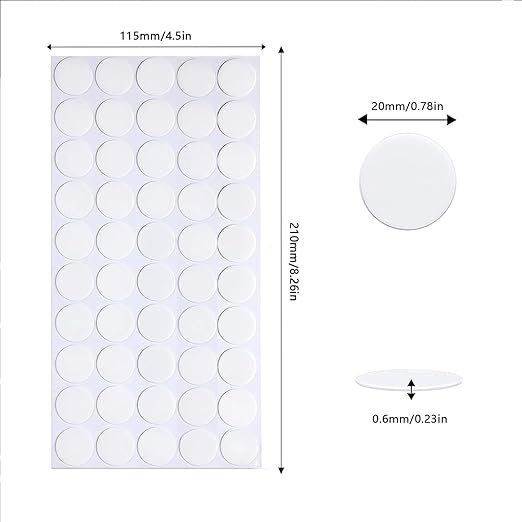 Adhesive Stick dots Two-Sided Sided Mounting Putty Stick Tack for Wall Hanging Crafts Balloons Festival Party Decorations,Clean Removable(0.78"*0.78"-600)