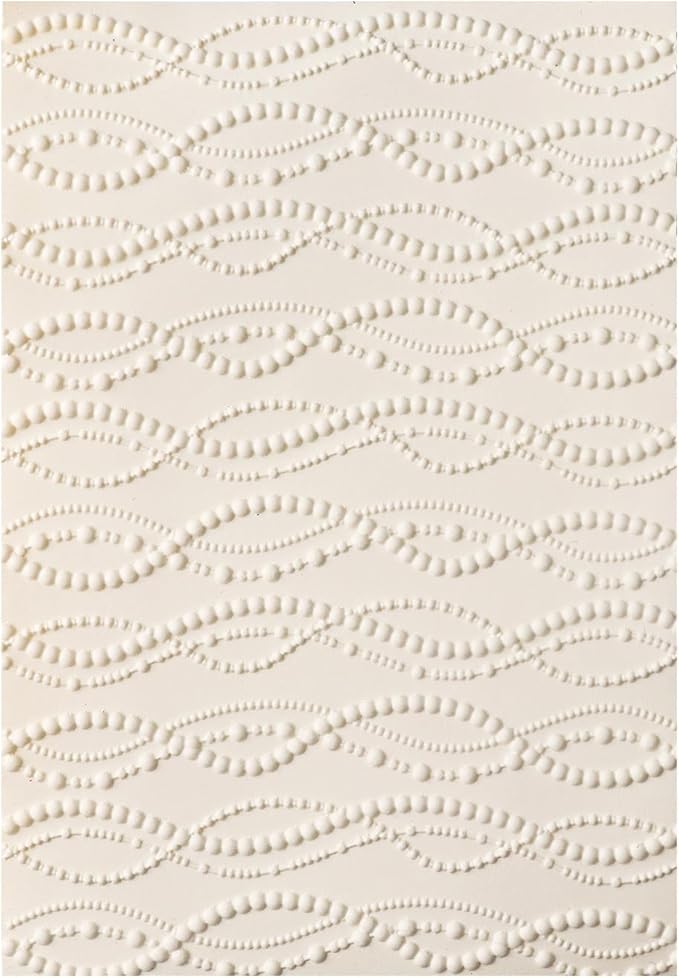 BAOFALI 3D Embossing Folder for Card Making,Abstract Art Geometric Wave Shaped Line Plastic Texture Fades Embossing Folder Template for Scrapbooking Cardstock Album DIY Decoration Paper Crafting