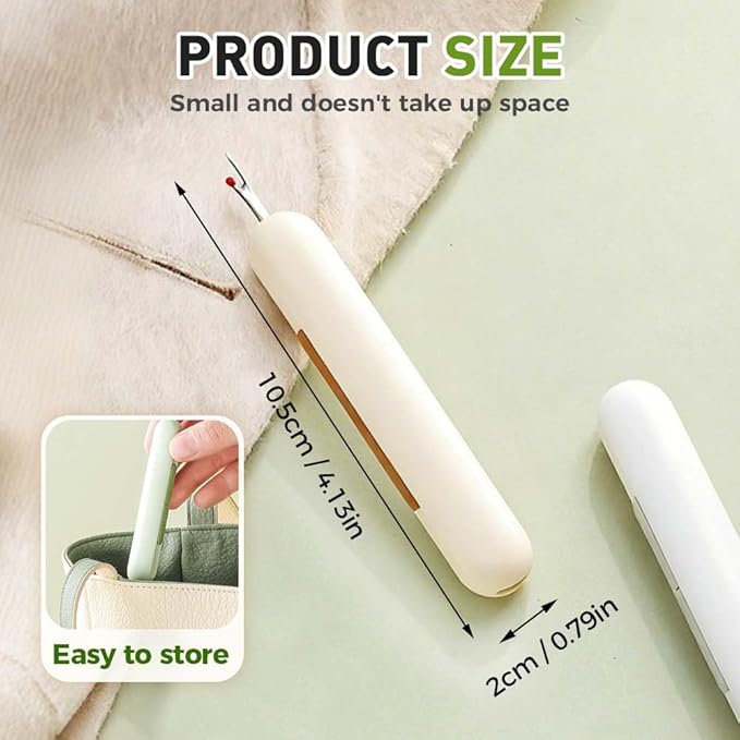 2 in 1 Needle Threader Seam Ripper, Upgraded Sewing Kit Tool for Needle Threading and Seam Removal, Quilting Stitching Supplies for Elderly and Sewing Enthusiasts (3 PCS)