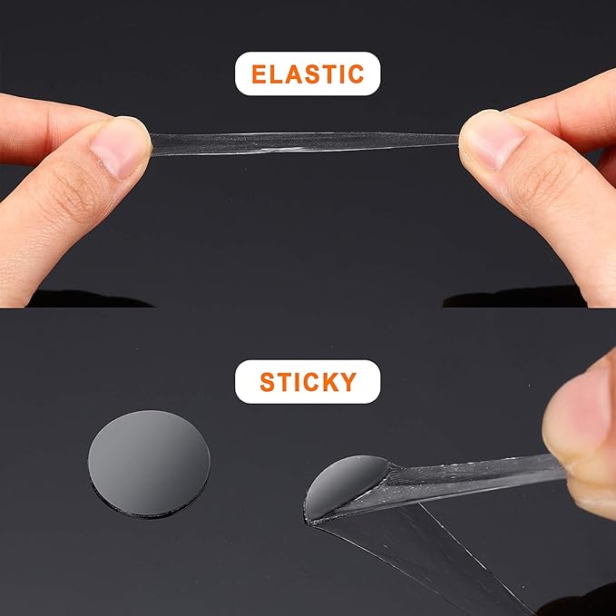 Zonon 3000 Pcs Double Sided Adhesive Dots Clear Glue Point Tape Stickers Balloon Glue Round Mini No Traces Adhesive Sticker Dot Sticker for Classroom Decor Craft DIY Office (0.47 Inch/ 12 mm)