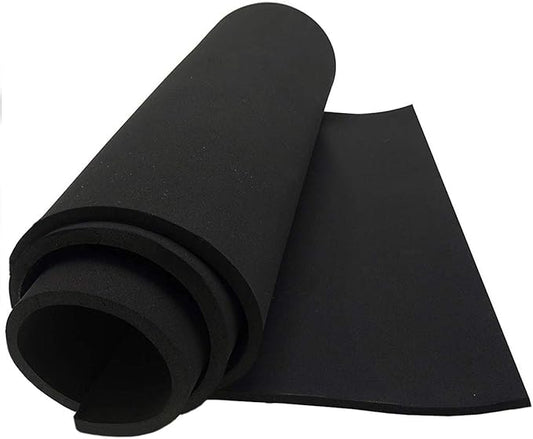 Dualplex Neoprene Sponge Foam Rubber Sheet Roll, 15 X 60 Inch X 1/4" Thick, Perfect Cosplay Padding, DIY Project Sheet - Easy Cut Non-Adhesive Multi-Function Soundproof Rubber Foam