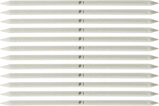 Creative Mark Blending Stumps - Solid Double-Ended Blending Stumps for Blending Charcoal, Pencils, Pastels, and More! - [Size # 1-12 Count]