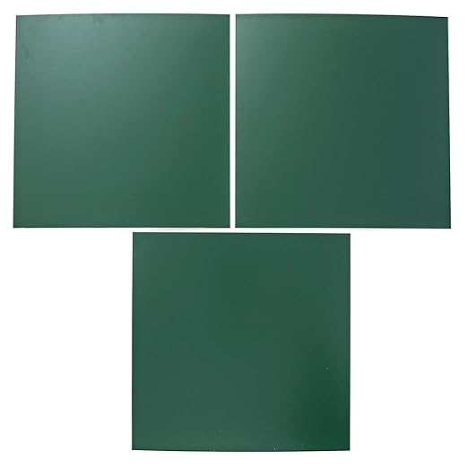 EAGLE 1: 12" x 12" 26 Gauge Sheet Metal Squares (3 Pack Per Order, Multiple Colors) Great for Arts, Crafts, DIY Home or Work Projects (18" X 18", Green)