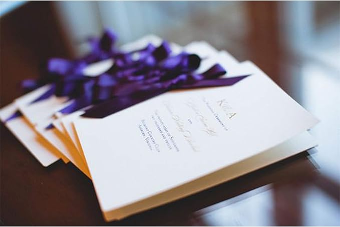 VATIN Double Face Bright Purple Satin Ribbon 3/8" Continuous 50 Yards,Purple Polyester Fabric Ribbon use for Bows Bouquet, Gift Wrapping, Floral Arrangement Wedding Decoration