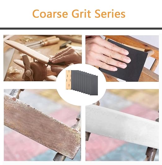 30Pcs 9 x 3.6 Inchs 600 Grit Wet and Dry Handmade Universal Sanding Sheets, Suitable for Woodworking Furniture/Automobiles/Metal/Lacquer Polishing Sandpaper