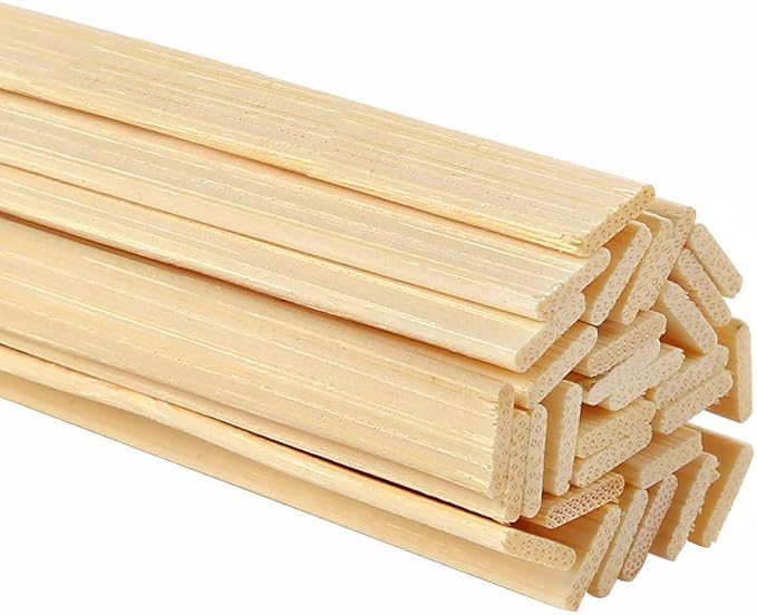 Pllieay 400 Pieces Bamboo Sticks Wood Extra Long Sticks for Crafting (15.7 Inches Length × 3/8 Inches Width)
