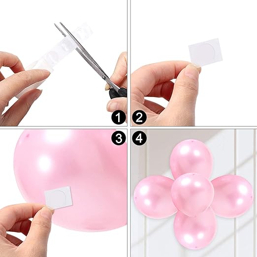 UPINS 3000 Pcs Point Dots Balloon Glue Removable Adhesive Point Tape, 30 Rolls Double Sided Dots Stickers for Craft Wedding Decoration