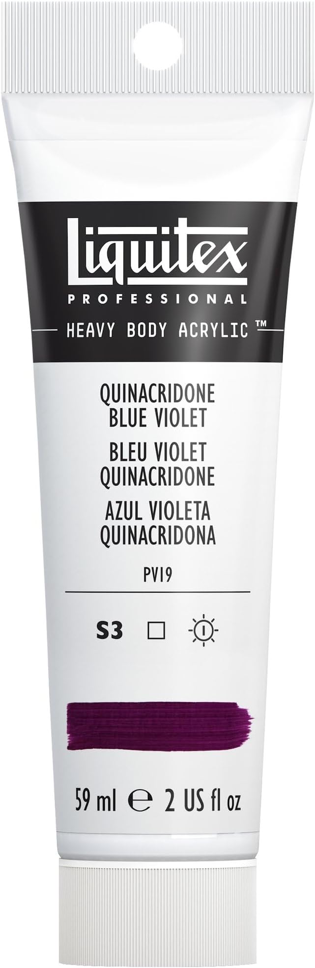 Liquitex Professional Heavy Body Acrylic Paint, 2-oz (59ml) Tube, Quinacridone Blue Violet