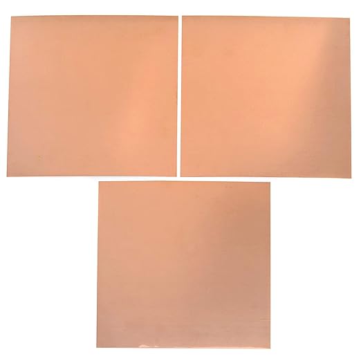EAGLE 1: 12" x 12" 26 Gauge Sheet Metal Squares (3 Pack Per Order, Multiple Colors) Great for Arts, Crafts, DIY Home or Work Projects (18" X 18", Copper)