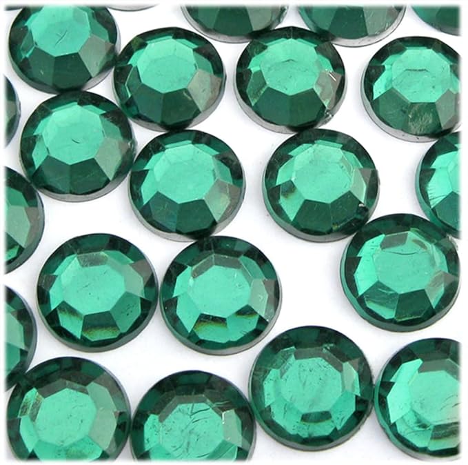 The Crafts Outlet 72pc Rhinestones Round 20mm - Flatback Devil Red Wine